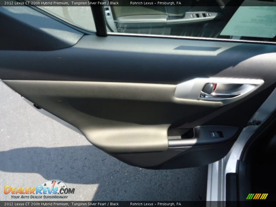 2012 Lexus CT 200h Hybrid Premium Tungsten Silver Pearl / Black Photo #13