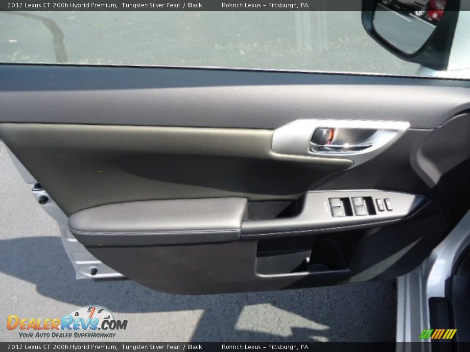 2012 Lexus CT 200h Hybrid Premium Tungsten Silver Pearl / Black Photo #14