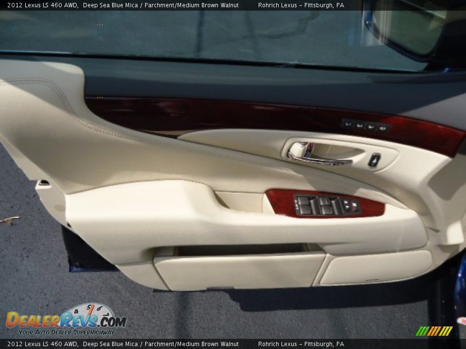 2012 Lexus LS 460 AWD Deep Sea Blue Mica / Parchment/Medium Brown Walnut Photo #14