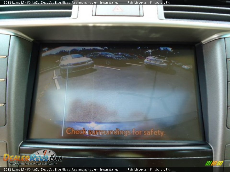 2012 Lexus LS 460 AWD Deep Sea Blue Mica / Parchment/Medium Brown Walnut Photo #18