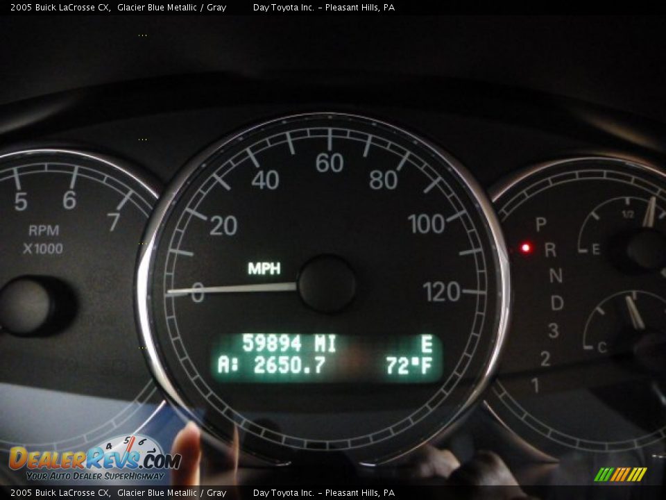 2005 Buick LaCrosse CX Glacier Blue Metallic / Gray Photo #15