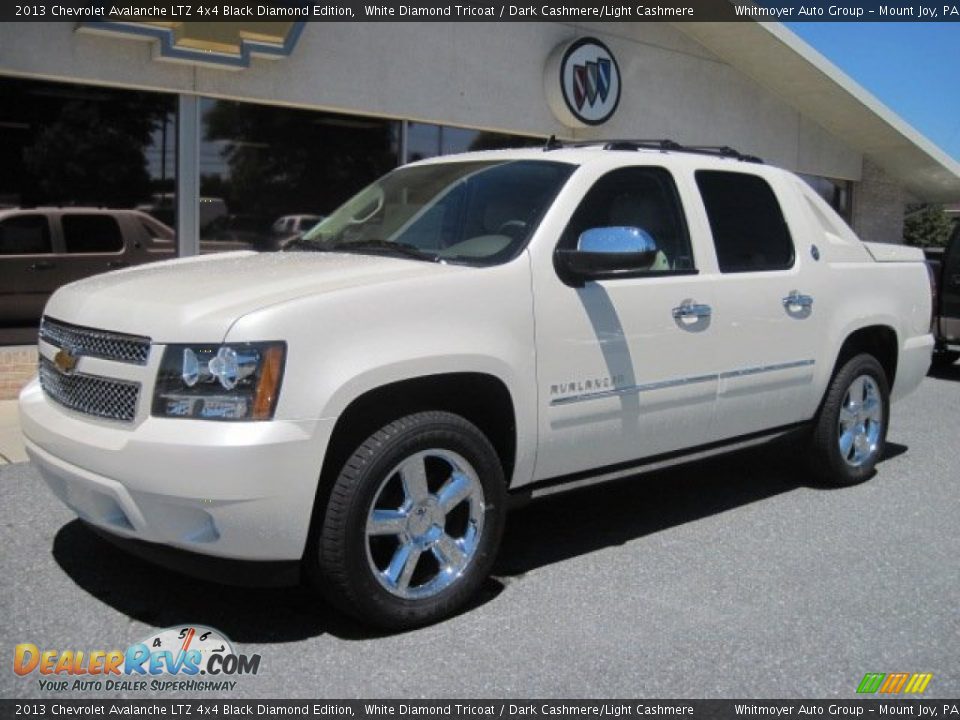 Front 3/4 View of 2013 Chevrolet Avalanche LTZ 4x4 Black Diamond Edition Photo #2