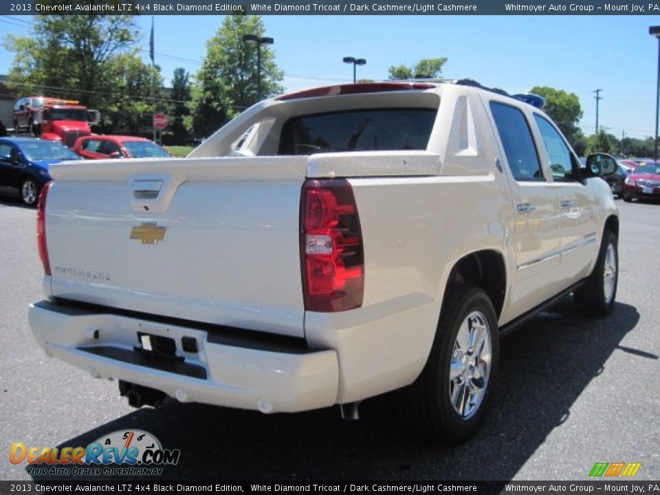 2013 Chevrolet Avalanche LTZ 4x4 Black Diamond Edition White Diamond Tricoat / Dark Cashmere/Light Cashmere Photo #14