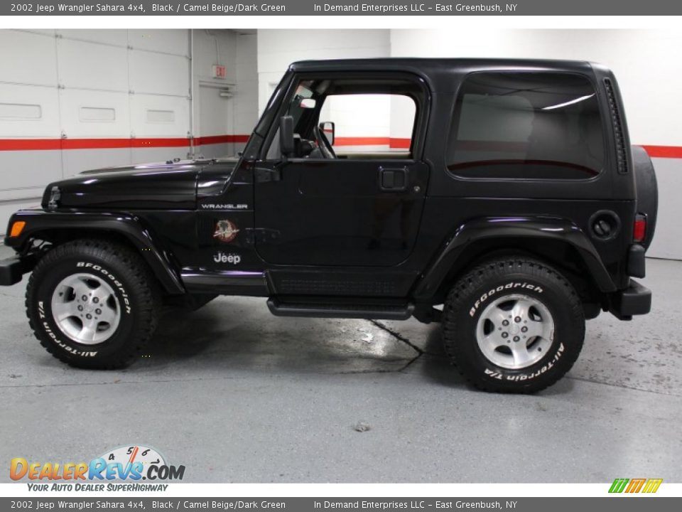 Black 2002 Jeep Wrangler Sahara 4x4 Photo #4