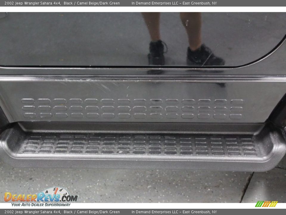 2002 Jeep Wrangler Sahara 4x4 Black / Camel Beige/Dark Green Photo #12
