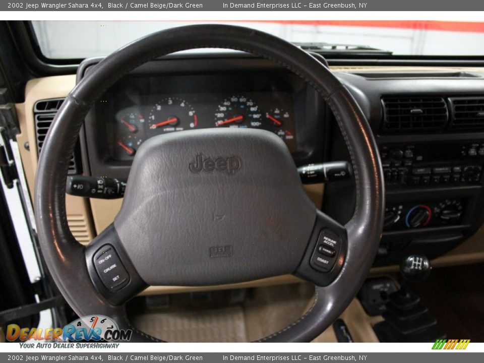 2002 Jeep Wrangler Sahara 4x4 Steering Wheel Photo #29