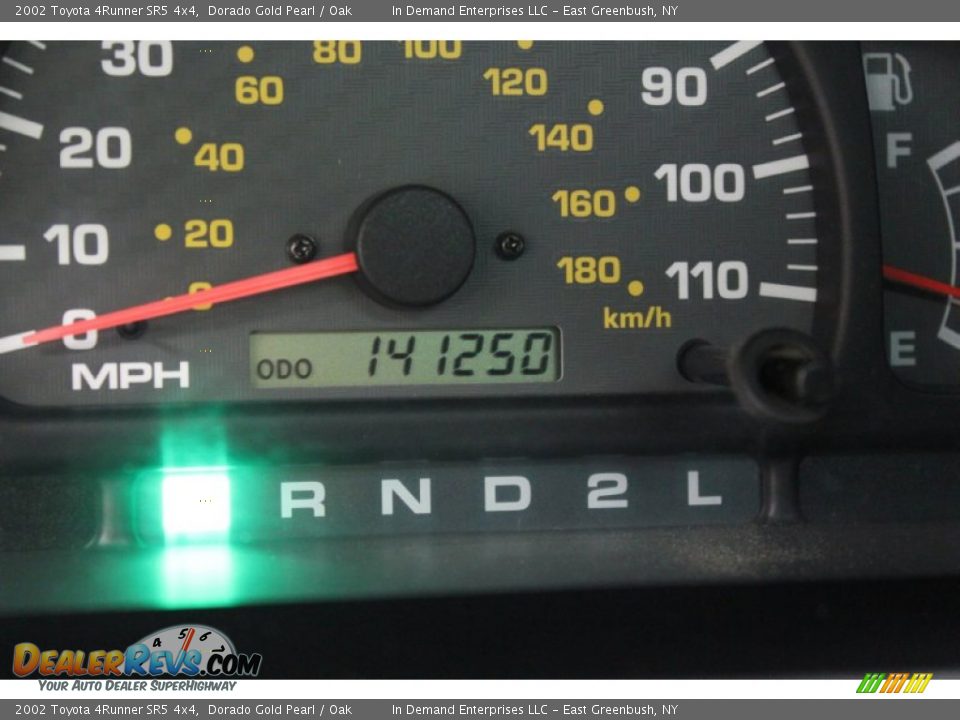 2002 Toyota 4Runner SR5 4x4 Dorado Gold Pearl / Oak Photo #33