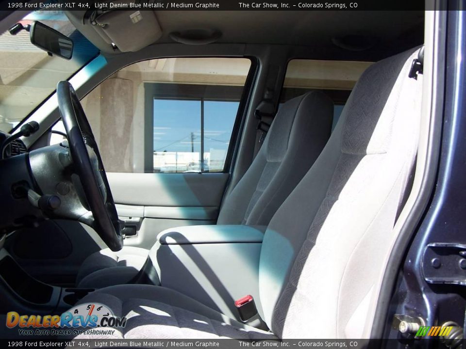1998 Ford Explorer XLT 4x4 Light Denim Blue Metallic / Medium Graphite Photo #6