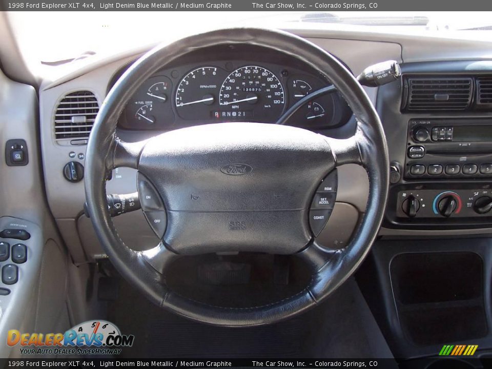1998 Ford Explorer XLT 4x4 Light Denim Blue Metallic / Medium Graphite Photo #8