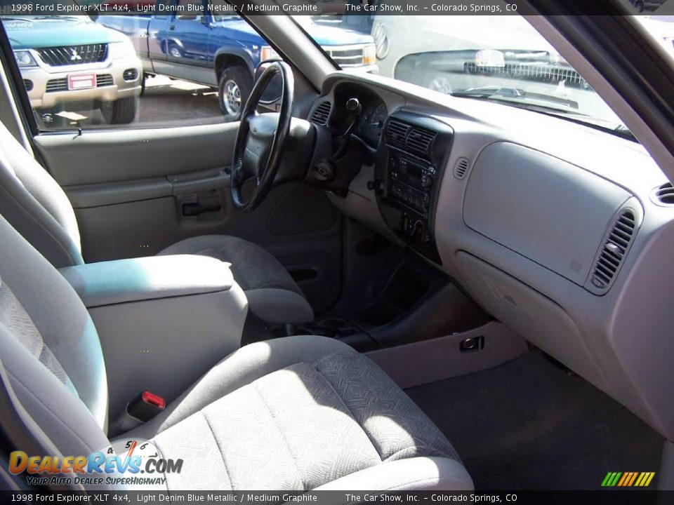 1998 Ford Explorer XLT 4x4 Light Denim Blue Metallic / Medium Graphite Photo #12