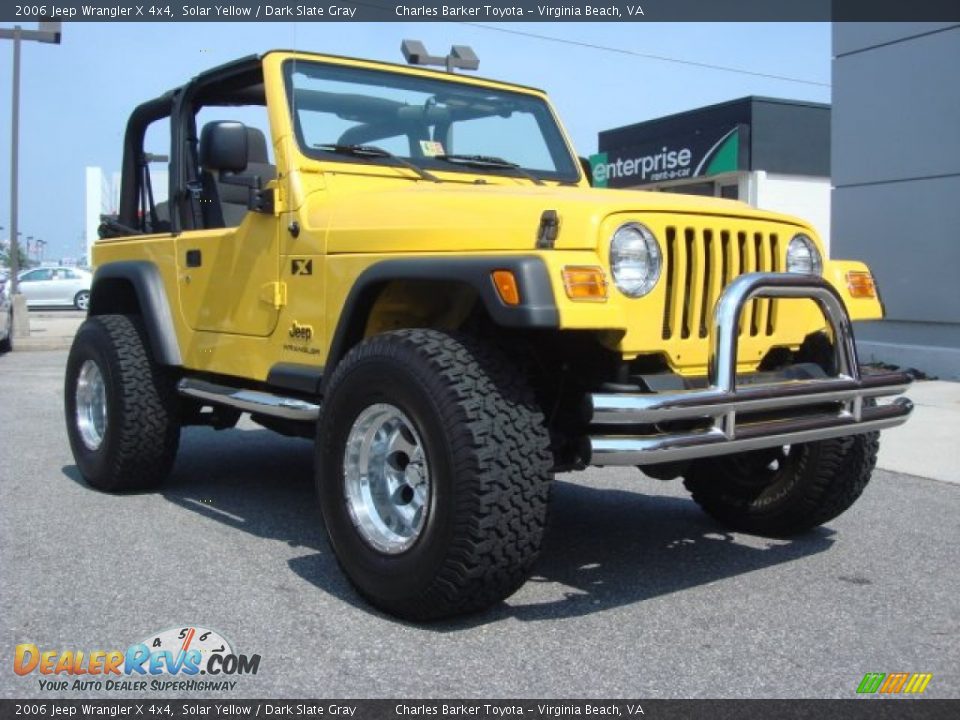 2006 Jeep Wrangler X 4x4 Solar Yellow / Dark Slate Gray Photo #1