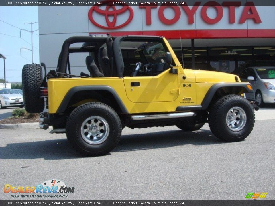 2006 Jeep Wrangler X 4x4 Solar Yellow / Dark Slate Gray Photo #3