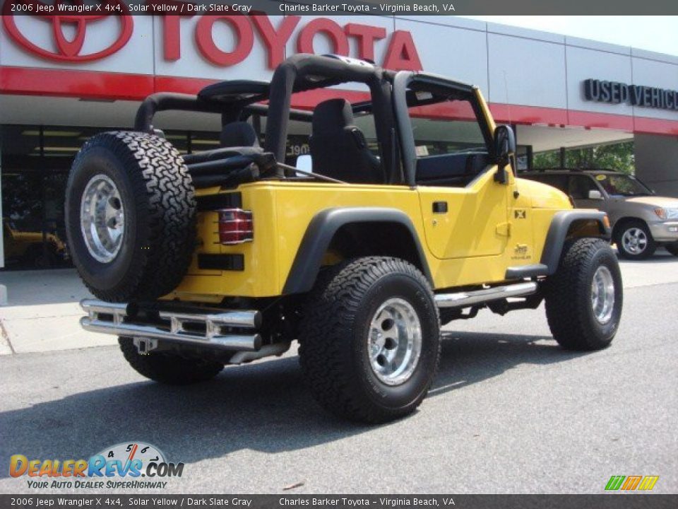 2006 Jeep Wrangler X 4x4 Solar Yellow / Dark Slate Gray Photo #4