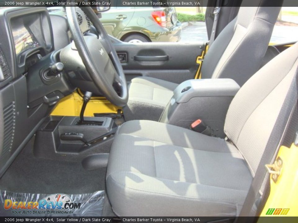 2006 Jeep Wrangler X 4x4 Solar Yellow / Dark Slate Gray Photo #10