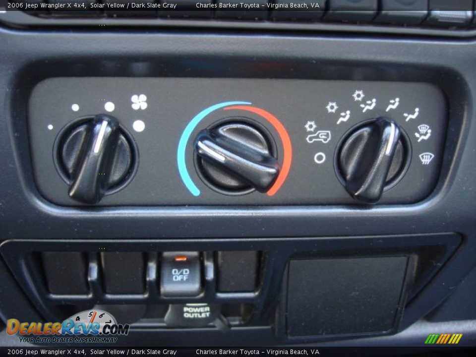 Controls of 2006 Jeep Wrangler X 4x4 Photo #14