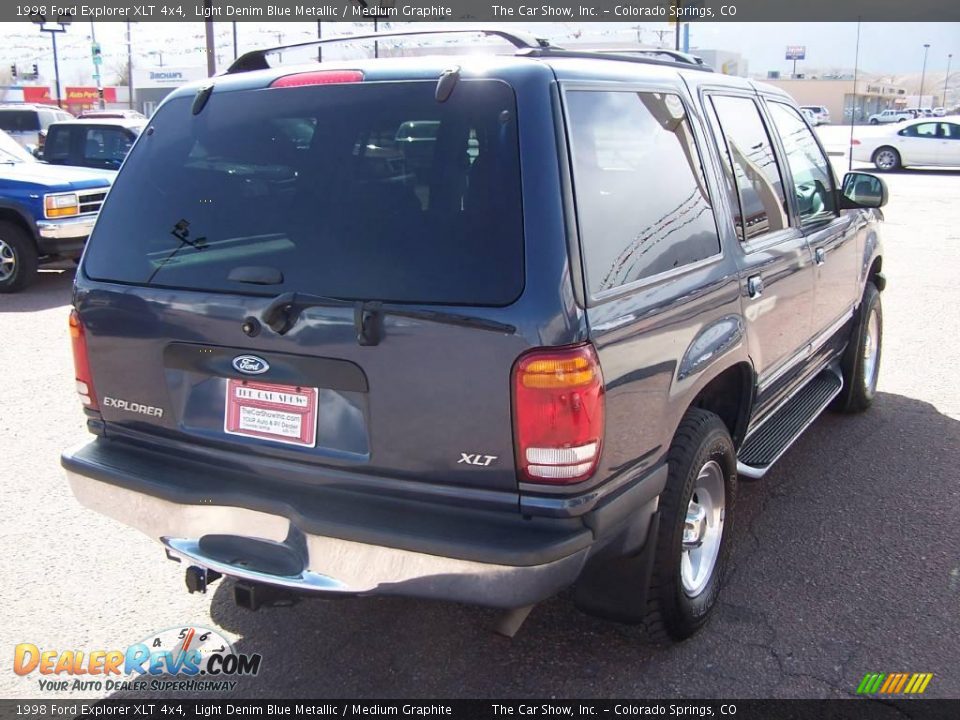 1998 Ford Explorer XLT 4x4 Light Denim Blue Metallic / Medium Graphite Photo #23