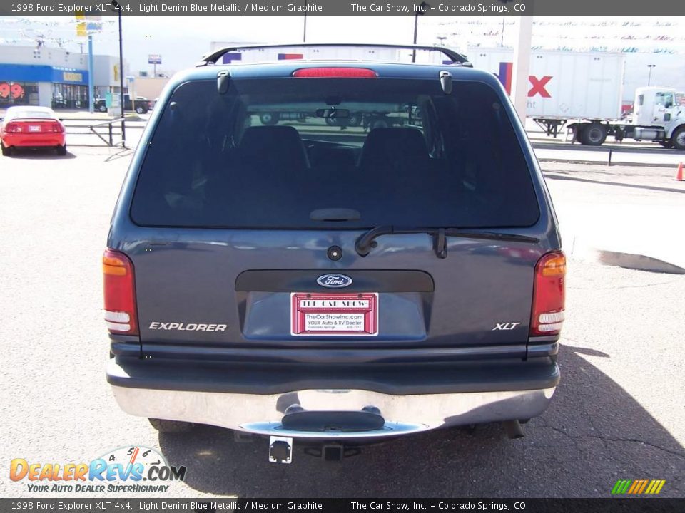 1998 Ford Explorer XLT 4x4 Light Denim Blue Metallic / Medium Graphite Photo #24