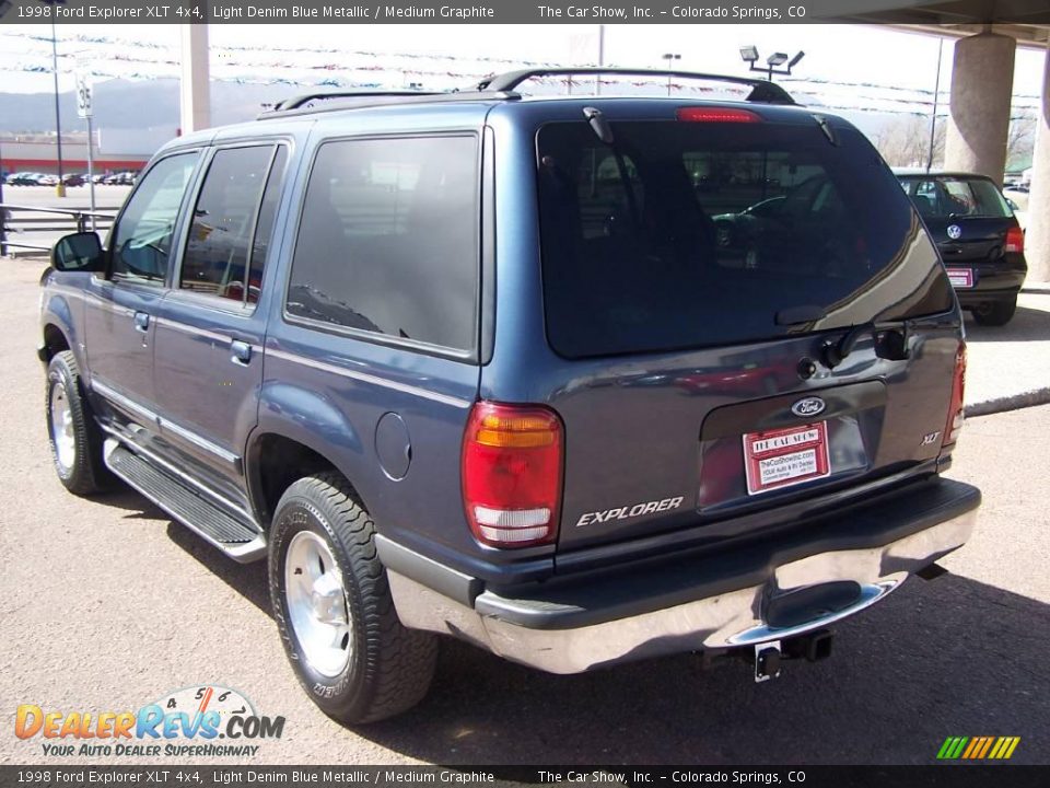 1998 Ford Explorer XLT 4x4 Light Denim Blue Metallic / Medium Graphite Photo #25