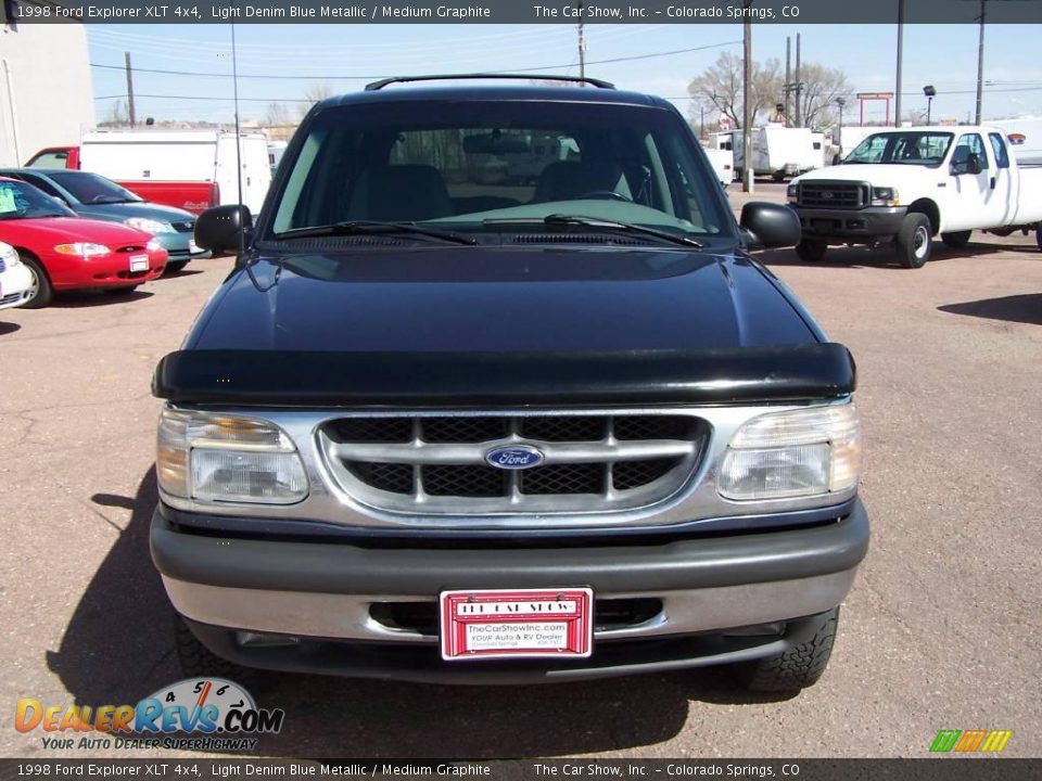 1998 Ford Explorer XLT 4x4 Light Denim Blue Metallic / Medium Graphite Photo #27