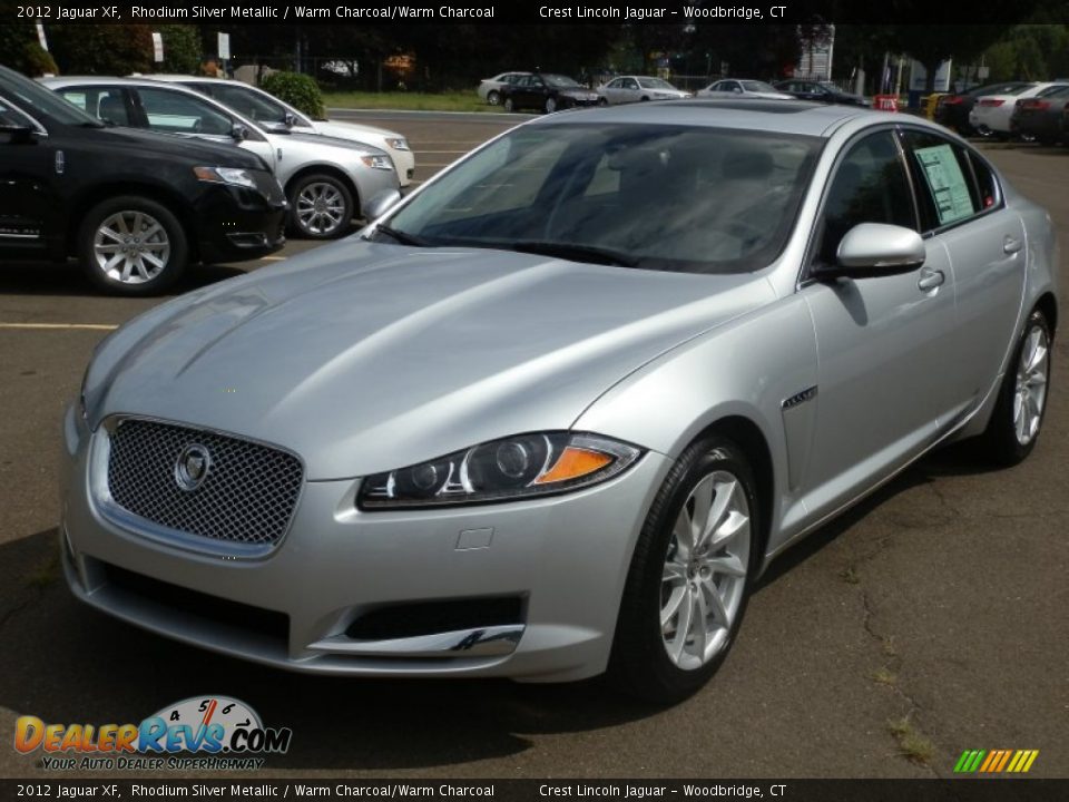 2012 Jaguar XF Rhodium Silver Metallic / Warm Charcoal/Warm Charcoal Photo #3