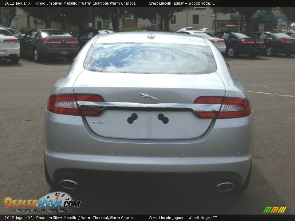 2012 Jaguar XF Rhodium Silver Metallic / Warm Charcoal/Warm Charcoal Photo #5