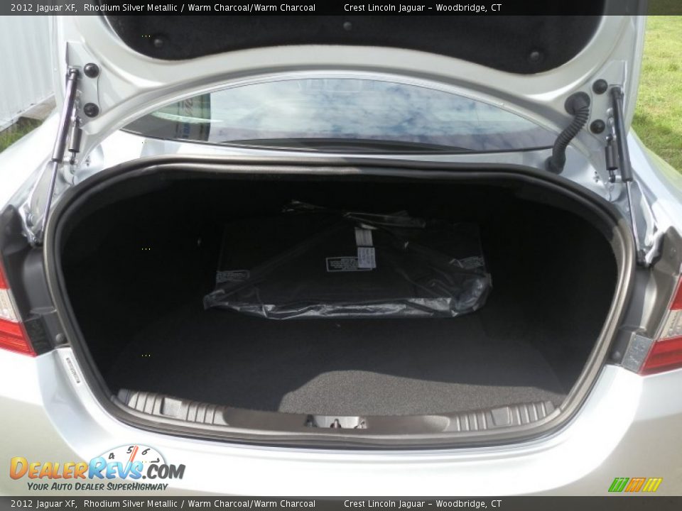 2012 Jaguar XF Rhodium Silver Metallic / Warm Charcoal/Warm Charcoal Photo #7