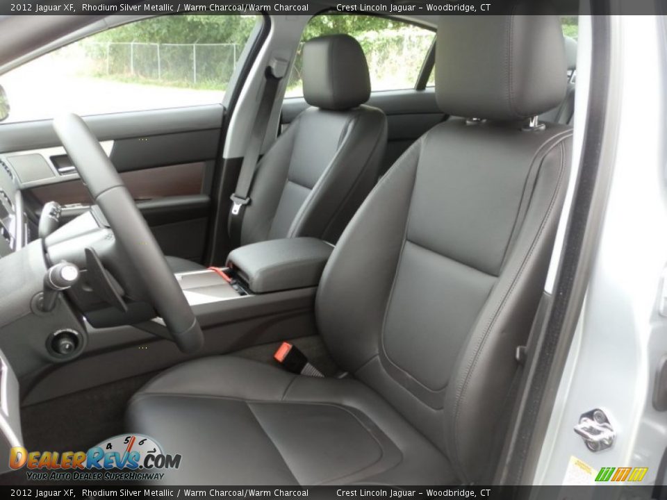 2012 Jaguar XF Rhodium Silver Metallic / Warm Charcoal/Warm Charcoal Photo #8