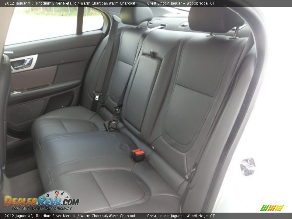 2012 Jaguar XF Rhodium Silver Metallic / Warm Charcoal/Warm Charcoal Photo #9