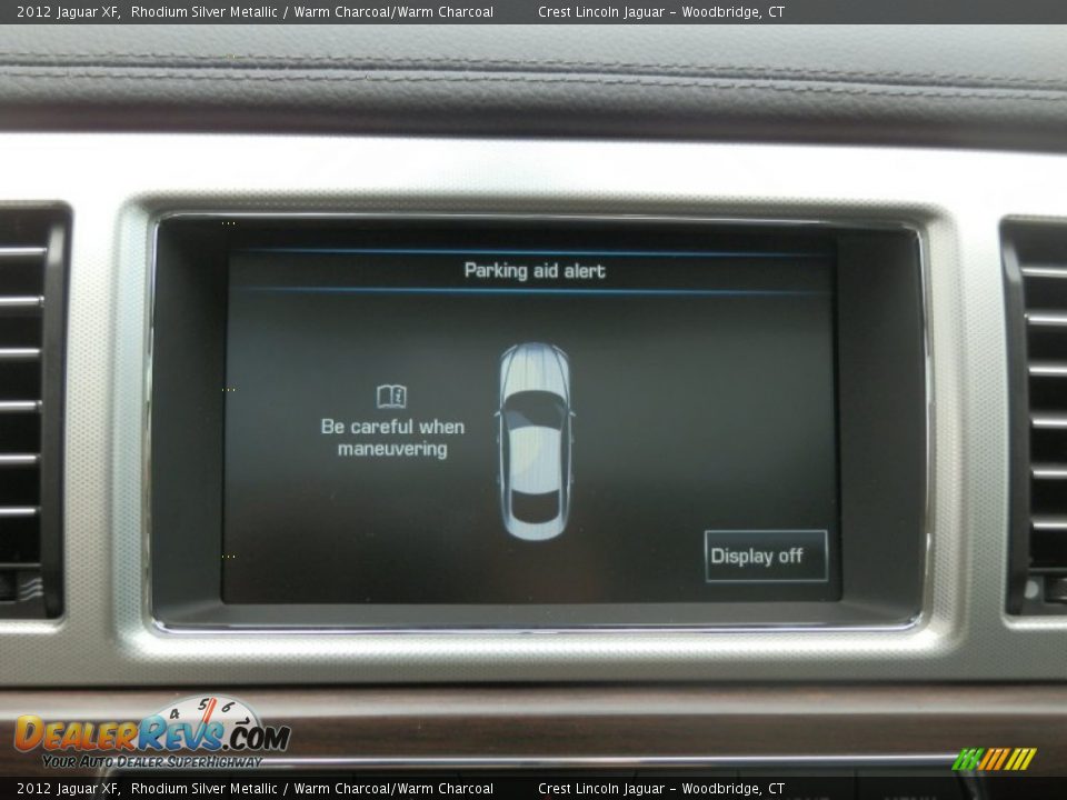 2012 Jaguar XF Rhodium Silver Metallic / Warm Charcoal/Warm Charcoal Photo #14