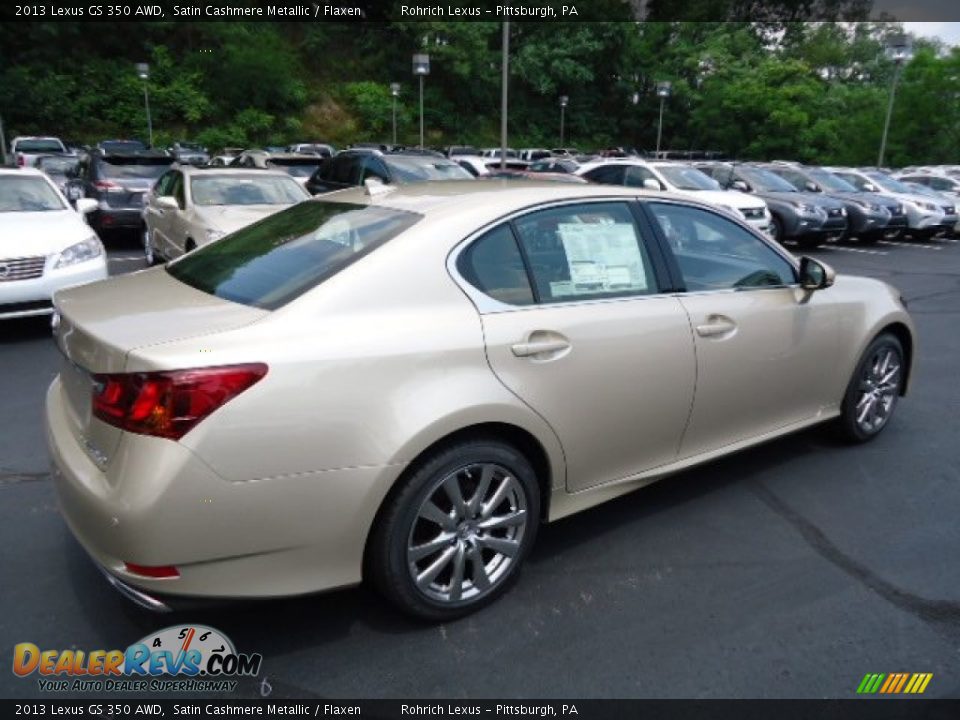 2013 Lexus GS 350 AWD Satin Cashmere Metallic / Flaxen Photo #4