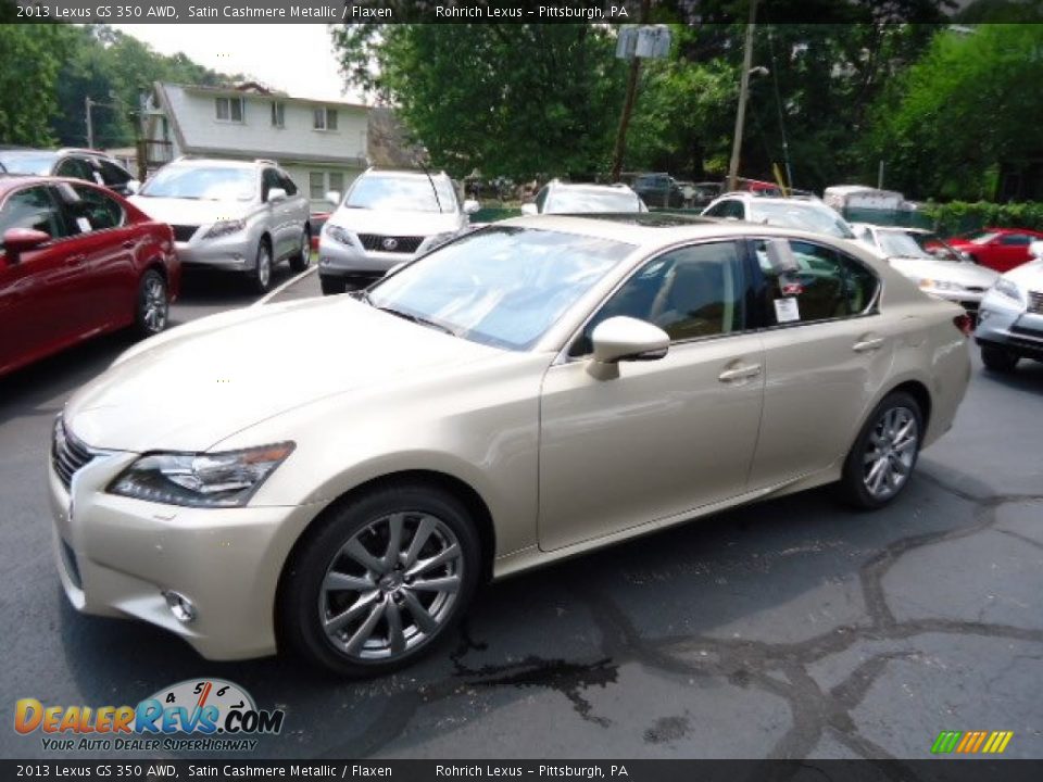 2013 Lexus GS 350 AWD Satin Cashmere Metallic / Flaxen Photo #8