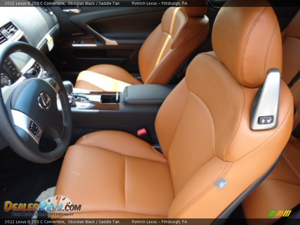 Saddle Tan Interior 2012 Lexus Is 250 C Convertible Photo