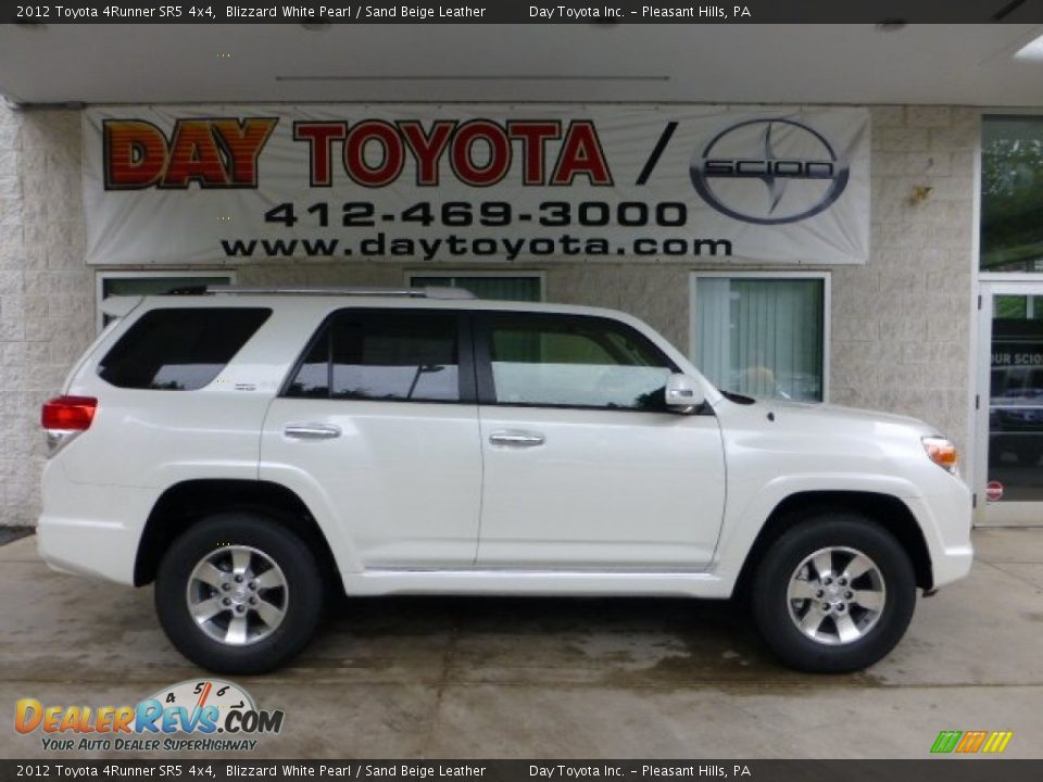 2012 Toyota 4Runner SR5 4x4 Blizzard White Pearl / Sand Beige Leather Photo #1