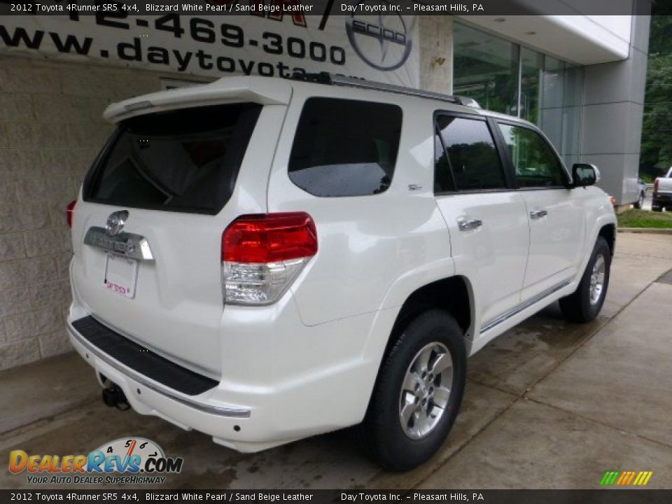 2012 Toyota 4Runner SR5 4x4 Blizzard White Pearl / Sand Beige Leather Photo #2
