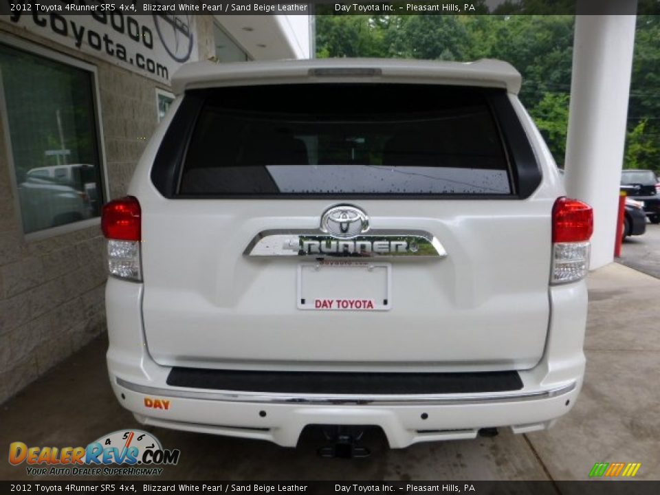 2012 Toyota 4Runner SR5 4x4 Blizzard White Pearl / Sand Beige Leather Photo #3