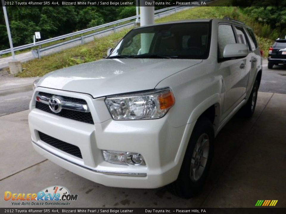 2012 Toyota 4Runner SR5 4x4 Blizzard White Pearl / Sand Beige Leather Photo #5