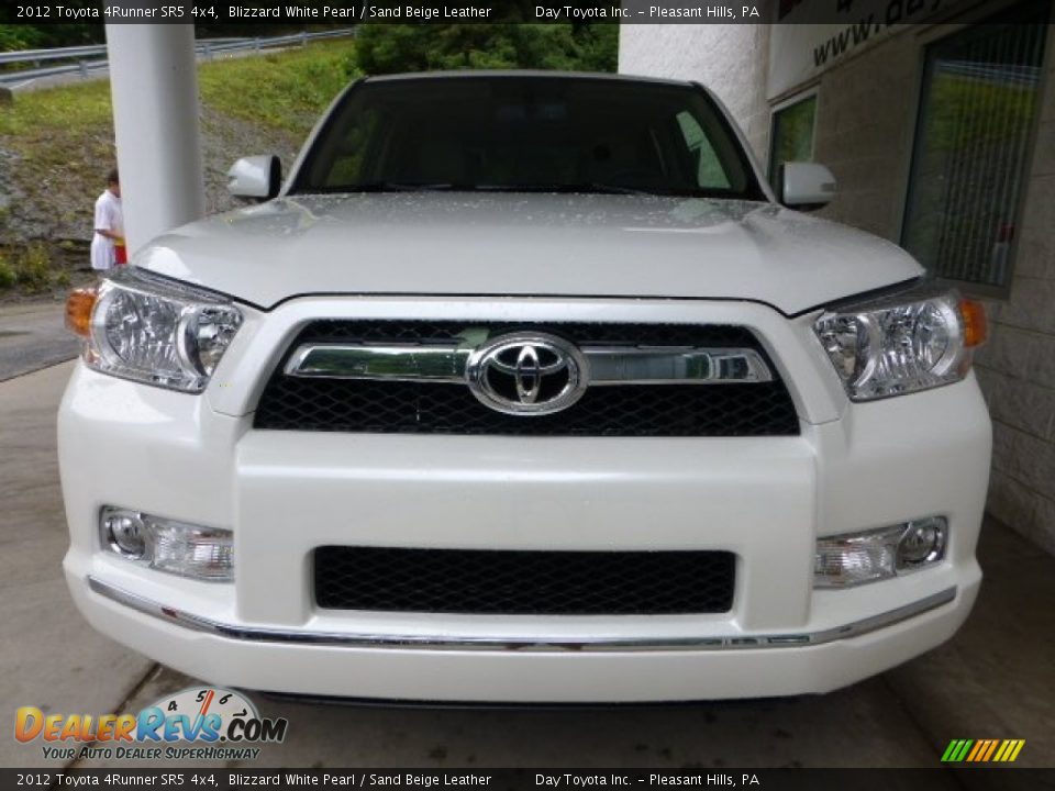 2012 Toyota 4Runner SR5 4x4 Blizzard White Pearl / Sand Beige Leather Photo #6