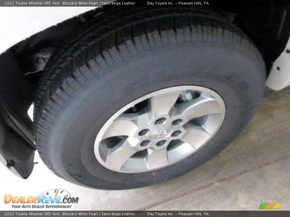 2012 Toyota 4Runner SR5 4x4 Blizzard White Pearl / Sand Beige Leather Photo #7