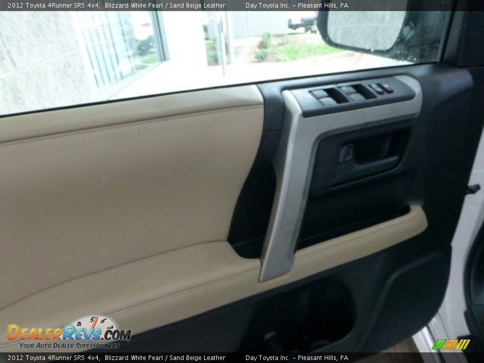2012 Toyota 4Runner SR5 4x4 Blizzard White Pearl / Sand Beige Leather Photo #11