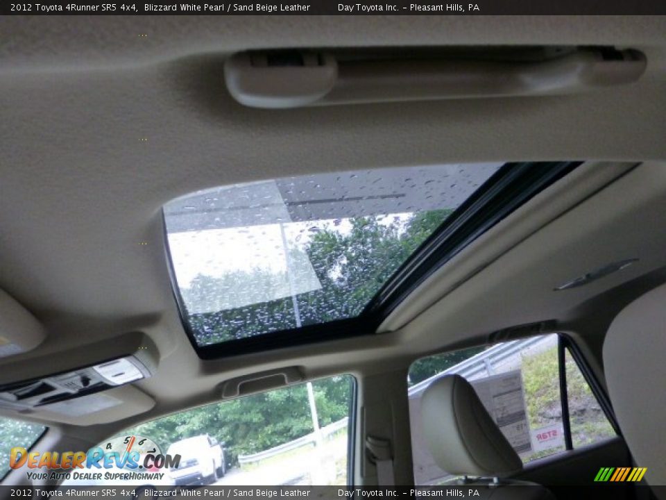 2012 Toyota 4Runner SR5 4x4 Blizzard White Pearl / Sand Beige Leather Photo #12
