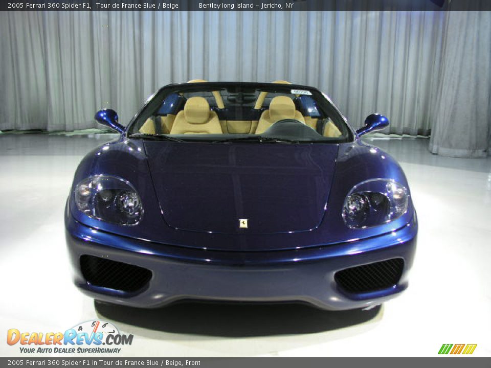 2005 Ferrari 360 Spider F1 in Tour de France Blue / Beige, Front - 2005 Ferrari 360