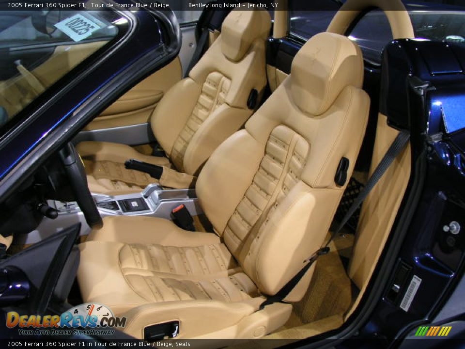2005 Ferrari 360 Spider F1 in Tour de France Blue / Beige, Seats - 2005 Ferrari 360