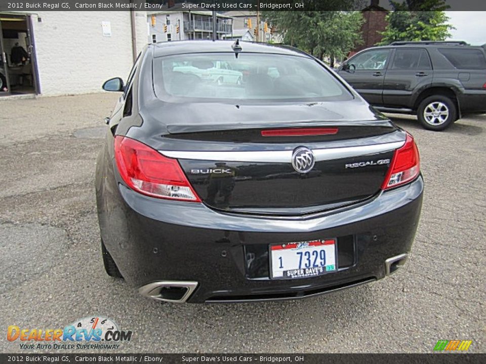 2012 Buick Regal GS Carbon Black Metallic / Ebony Photo #6