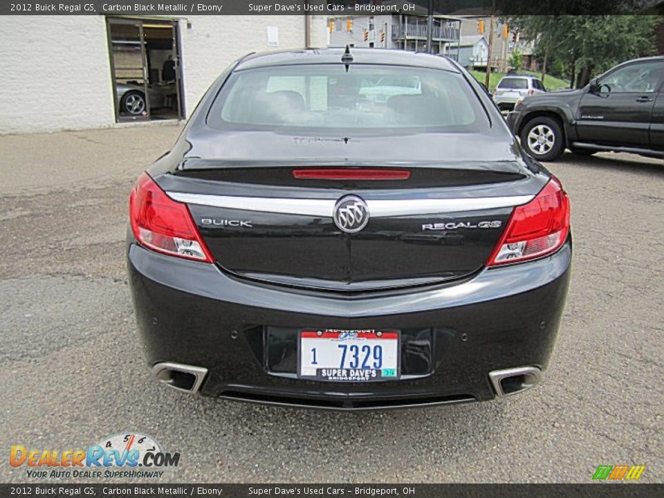 2012 Buick Regal GS Carbon Black Metallic / Ebony Photo #7