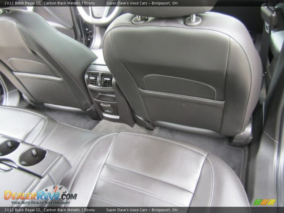 Ebony Interior - 2012 Buick Regal GS Photo #33