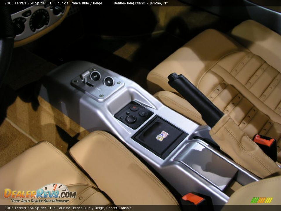 2005 Ferrari 360 Spider F1 in Tour de France Blue / Beige, Center Console - 2005 Ferrari 360
