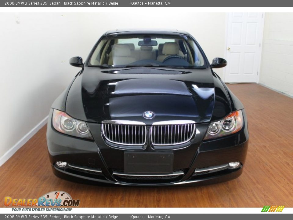 2008 BMW 3 Series 335i Sedan Black Sapphire Metallic / Beige Photo #5