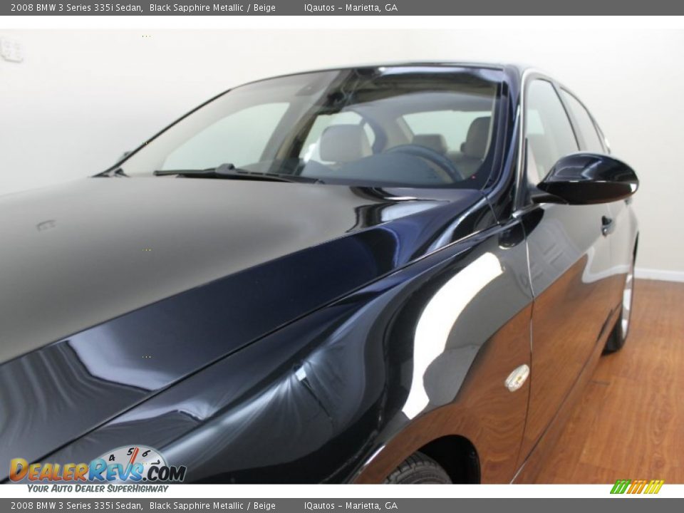 2008 BMW 3 Series 335i Sedan Black Sapphire Metallic / Beige Photo #9