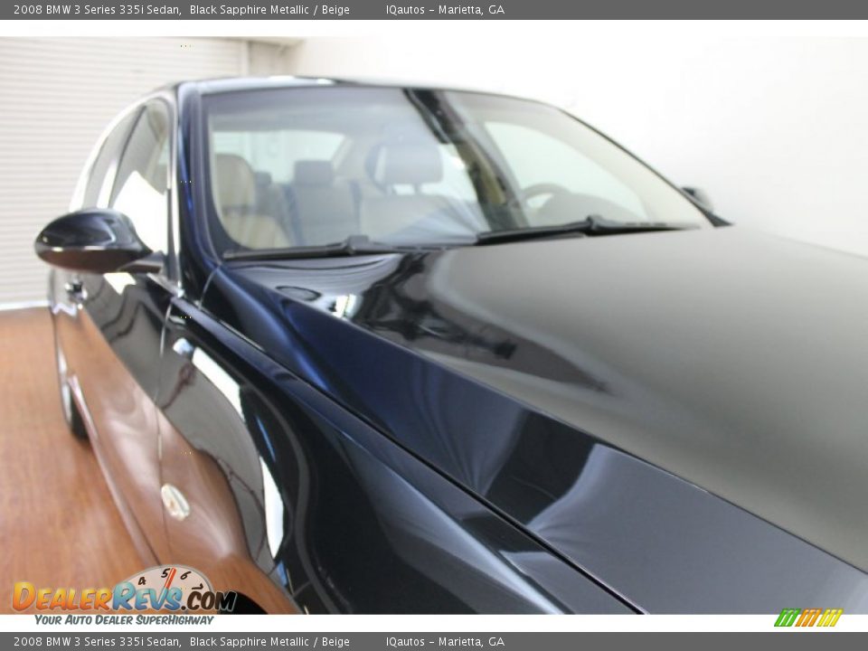 2008 BMW 3 Series 335i Sedan Black Sapphire Metallic / Beige Photo #10