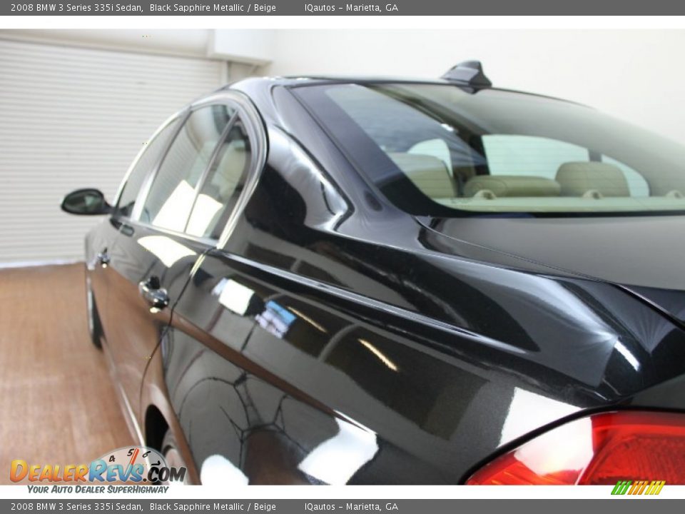 2008 BMW 3 Series 335i Sedan Black Sapphire Metallic / Beige Photo #11